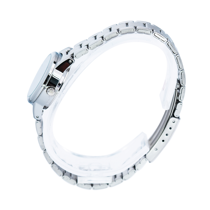 Jam Tangan Casio General LTP-V002D-1B Women Black Dial Stainless Steel Band