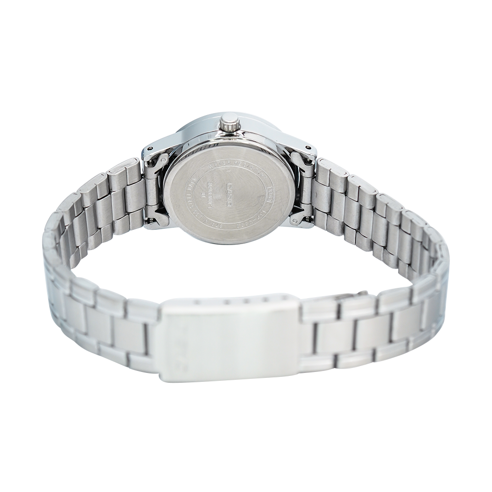 Jam Tangan Casio General LTP-V002D-7B Women Silver Dial Stainless Steel Band