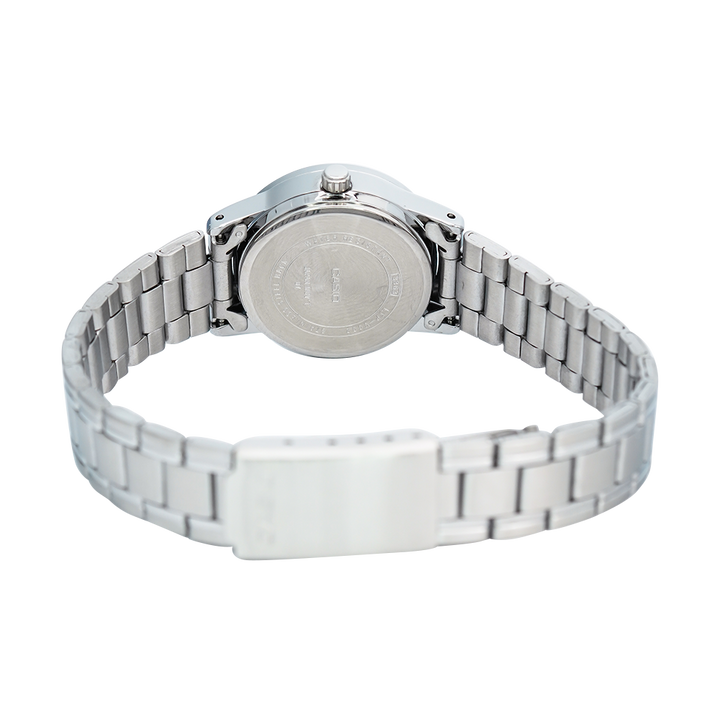 Jam Tangan Casio General LTP-V002D-7B Women Silver Dial Stainless Steel Band