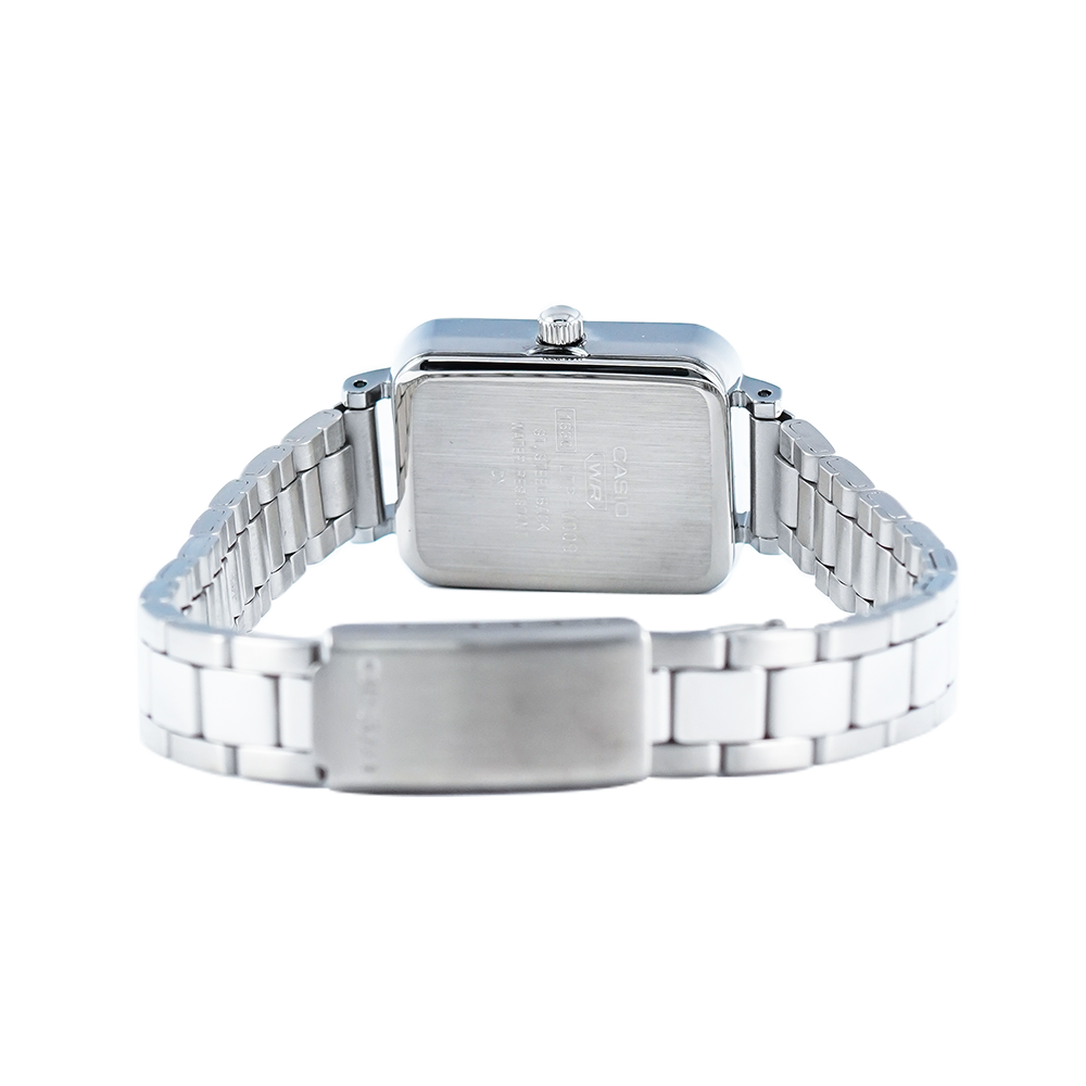 Jam Tangan Casio Standard LTP-V009D-2E Women Blue Dial Stainless Steel Band