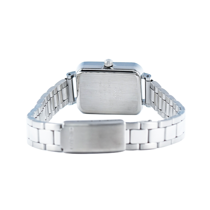 Jam Tangan Casio Standard LTP-V009D-2E Women Blue Dial Stainless Steel Band