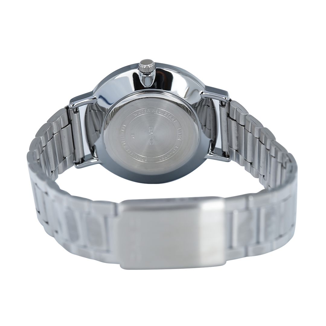 Jam Tangan Casio LTP-VT01D-4B2 Women Rose Gold Dial Stainless Steel Band