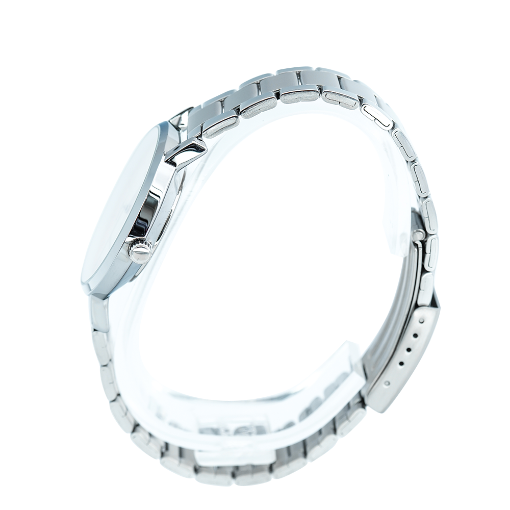 Jam Tangan Casio General LTP-VT01D-4B Women Pink Dial Stainless Steel Band