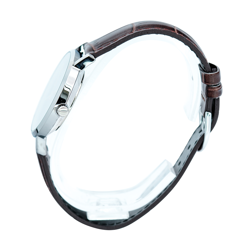 Jam Tangan Casio Standard LTP-VT01L-2B Women Blue Dial Brown Leather Band