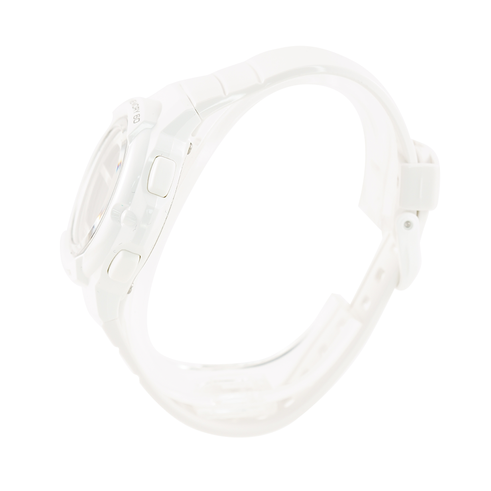 Jam Tangan Casio LWS-1200H-7A1 Women Digital Dial White Resin Band