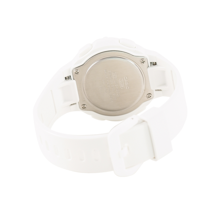 Jam Tangan Casio LWS-1200H-7A2 Women Digital Dial White Resin Band