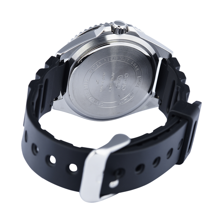 Jam Tangan Casio General MDV-10-1A2 Men Black Dial Black Resin Band