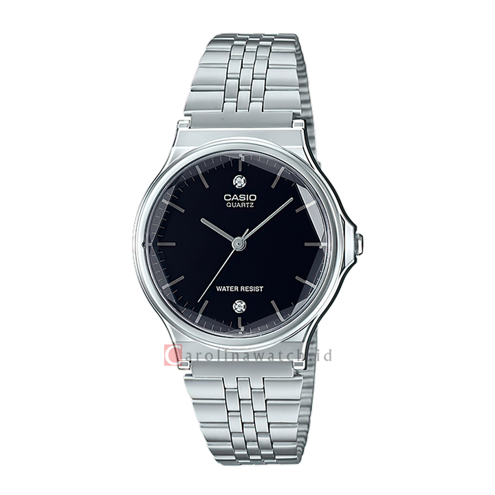 Jam Tangan Casio General MQ-1000D-1A2 Women Black Dial Stainless Steel Band