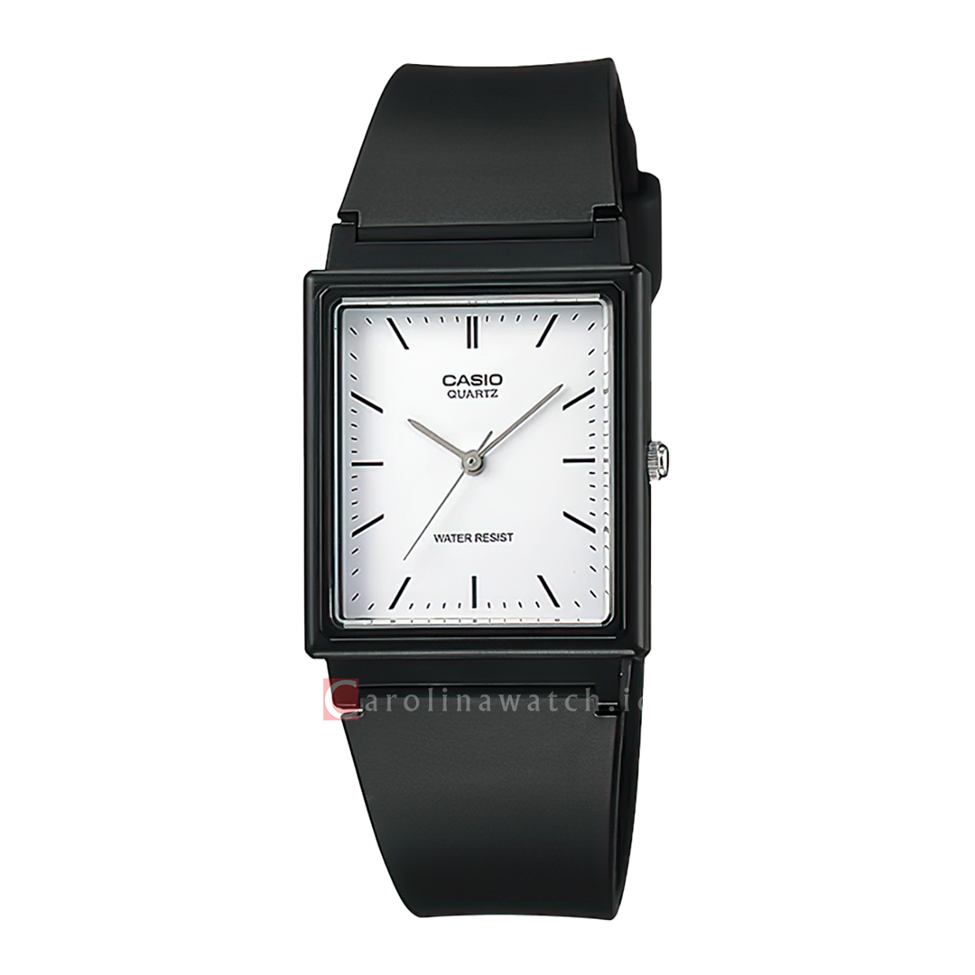 Jam Tangan Casio General MQ-27-7E Women White Dial Black Resin Band