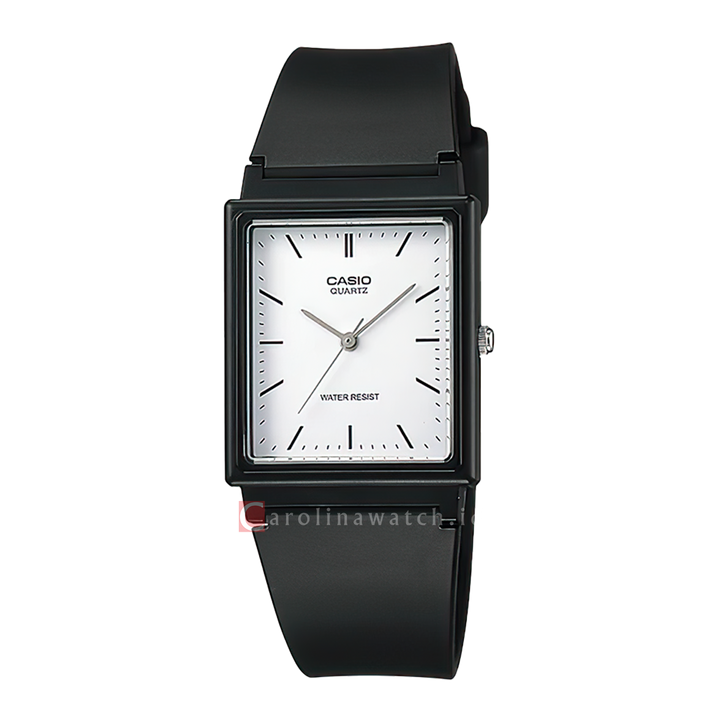 Jam Tangan Casio General MQ-27-7E Women White Dial Black Resin Band