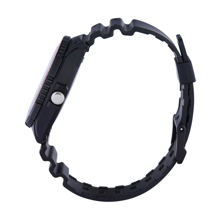 Jam Tangan Casio Standard MRW-230H-1E2 Men Black Dial Black Resin Band