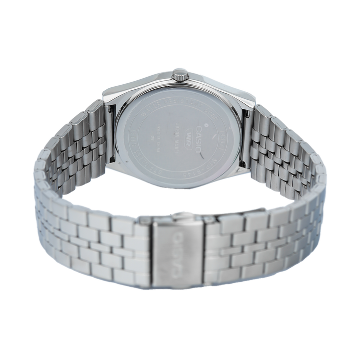 Jam Tangan Casio General MTP-B145D-2A2 Men Steel Blue Dial Stainless Steel Band