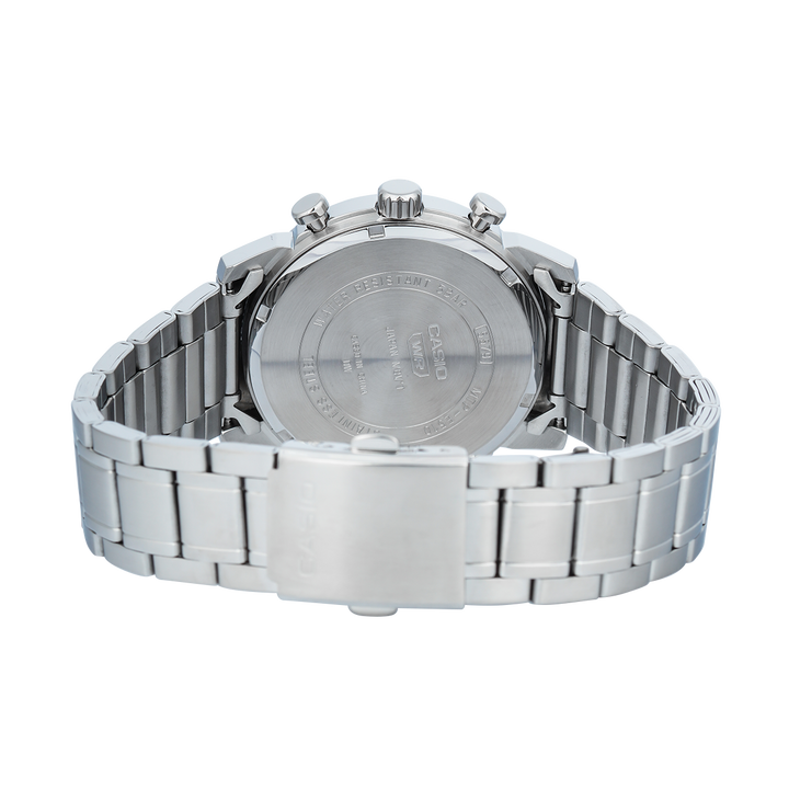 Jam Tangan Casio Standard MTP-E510D-1A1 Men Black Dial Stainless Steel Band