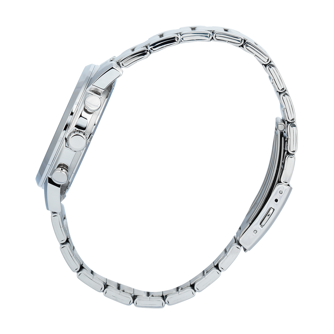 Jam Tangan Casio Standard MTP-E510D-1A2 Men Black Dial Stainless Steel Band