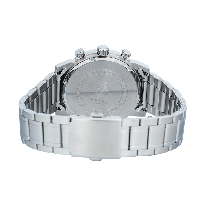 Jam Tangan Casio Standard MTP-E510D-2A Men Turquoise Dial Stainless Steel Band