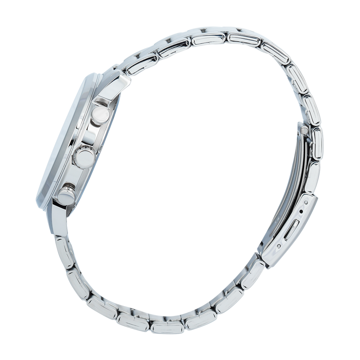 Jam Tangan Casio Standard MTP-E510D-7A Men Silver Dial Stainless Steel Band