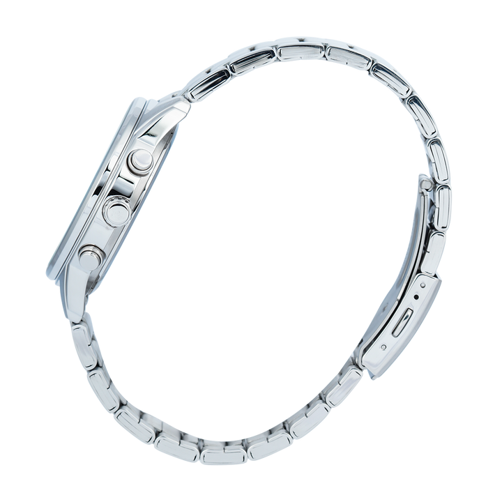 Jam Tangan Casio Standard MTP-E515D-2A2 Men Turquoise Dial Stainless Steel Band