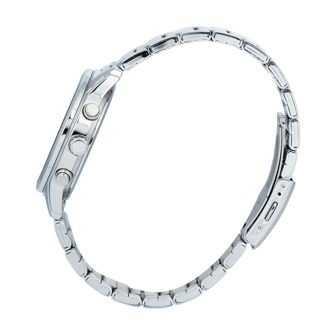 Jam Tangan Casio Standard MTP-E515D-8A Men Grey Dial Stainless Steel Band