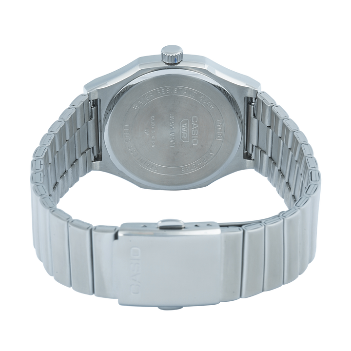 Jam Tangan Casio General MTP-E735D-1A Men Black Dial Stainless Steel Band