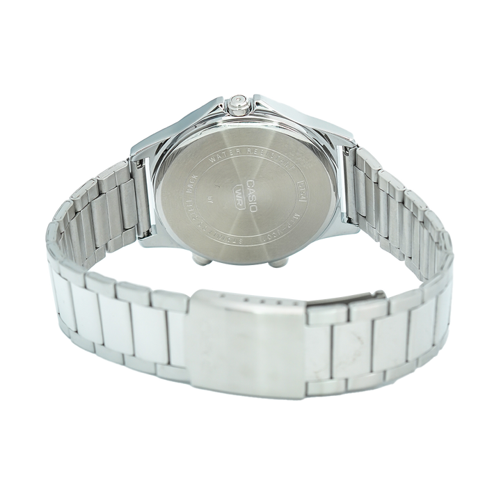 Jam Tangan Casio General MTP-VC01D-5E Men Maroon Red Dial Stainless Steel Band