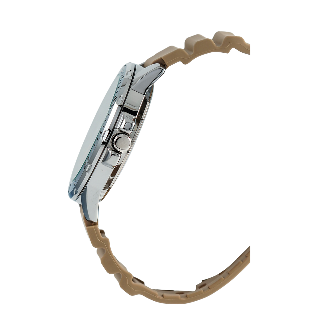 Jam Tangan CASIO MTP-VD01-5E Men Black Dial Brown Resin Band