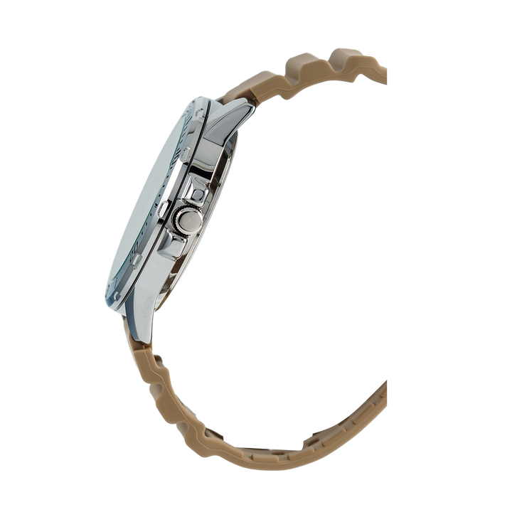 Jam Tangan CASIO MTP-VD01-5E Men Black Dial Brown Resin Band