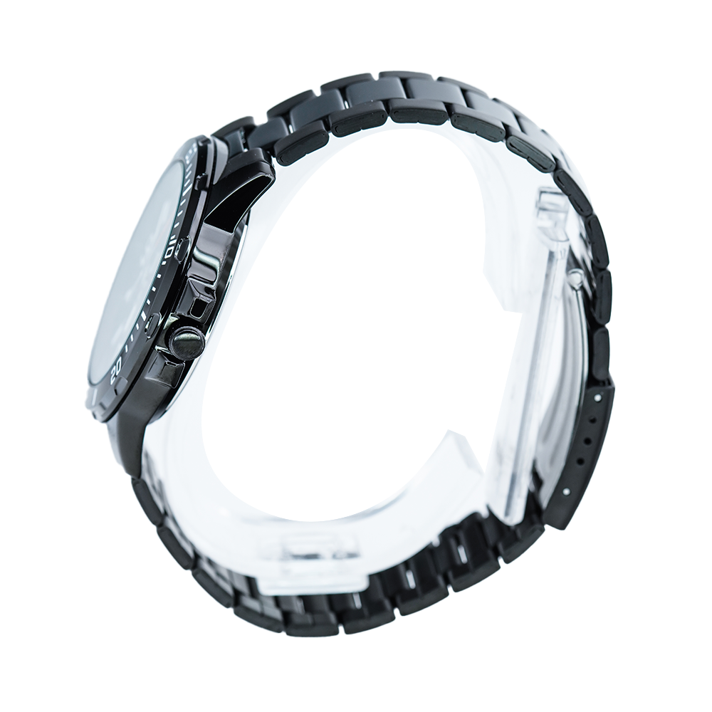 Jam Tangan Casio MTP-VD01B-1B Men Black Dial Black Stainless Steel Strap