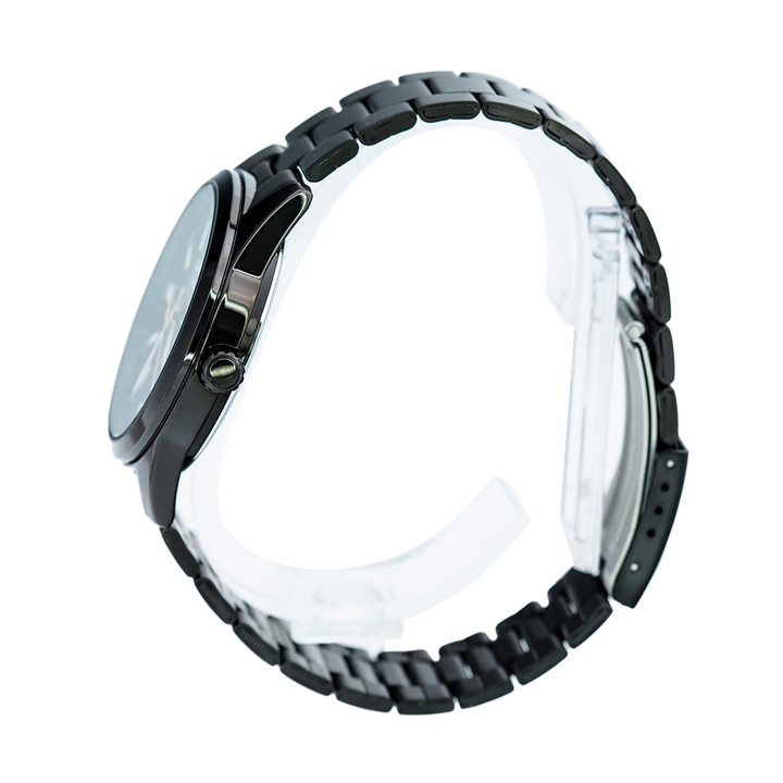 Jam Tangan Casio MTP-VD02B-1E Men Black Dial Black Stainless Steel Band