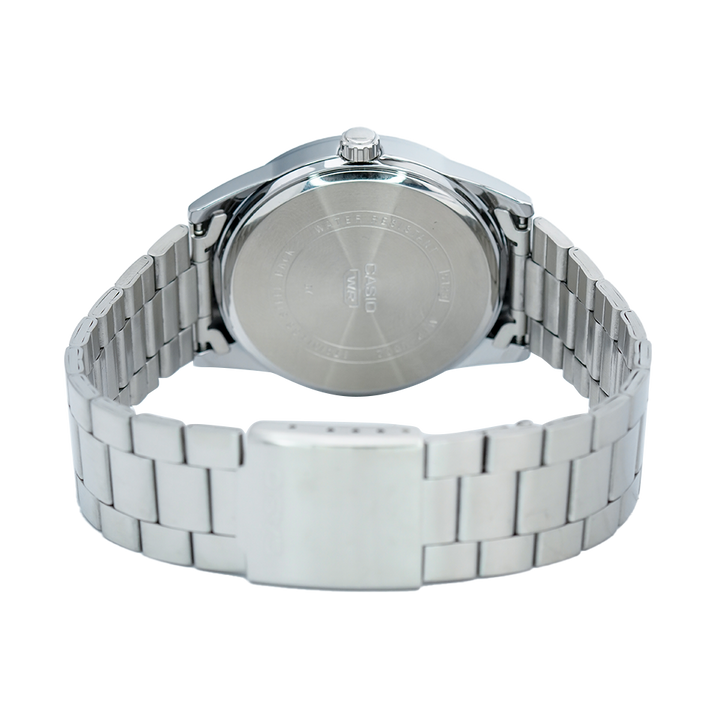 Jam Tangan Casio MTP-VD02D-7E Men White Dial Stainless Steel Band