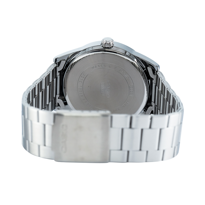 Jam Tangan Casio MTP-VD03D-1A Dress Men Black Dial Stainless Steel Band