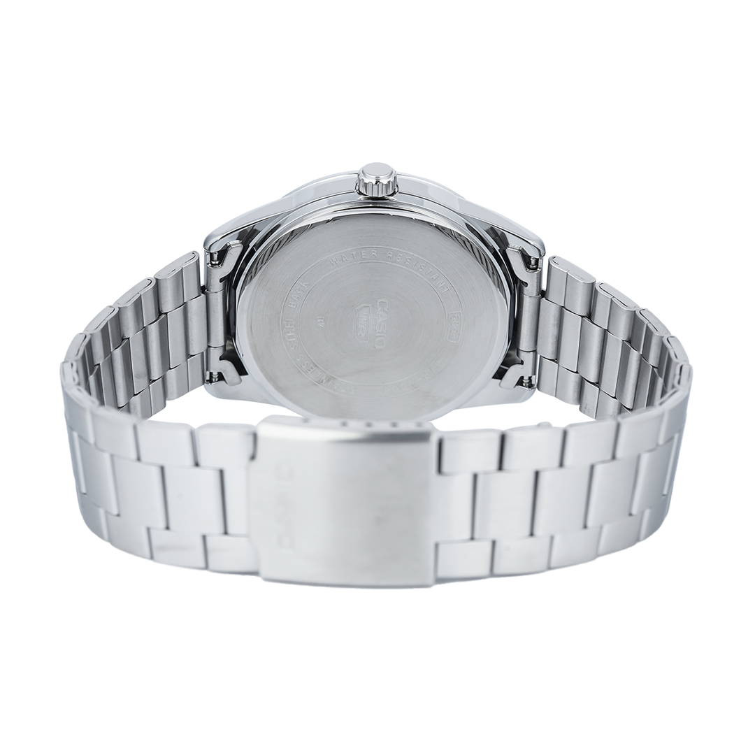 Jam Tangan Casio MTP-VD03D-2A2 Men Blue Dial Stainless Steel Band