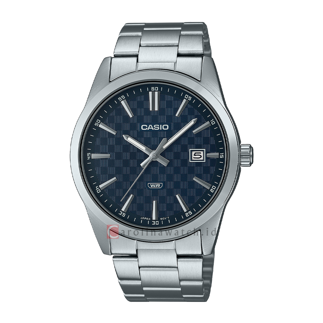 Jam Tangan Casio MTP-VD03D-2A Men Black Dial Stainless Steel Band