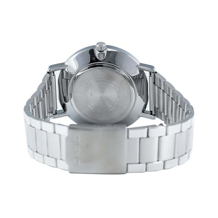 Jam Tangan Casio MTP-VT01D-1B2 Men Black Dial Stainless Steel Band