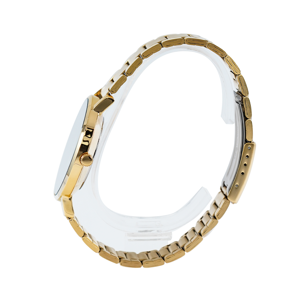 Jam Tangan Casio MTP-VT01G-1B2 Men Black Gold Stainless Steel Band