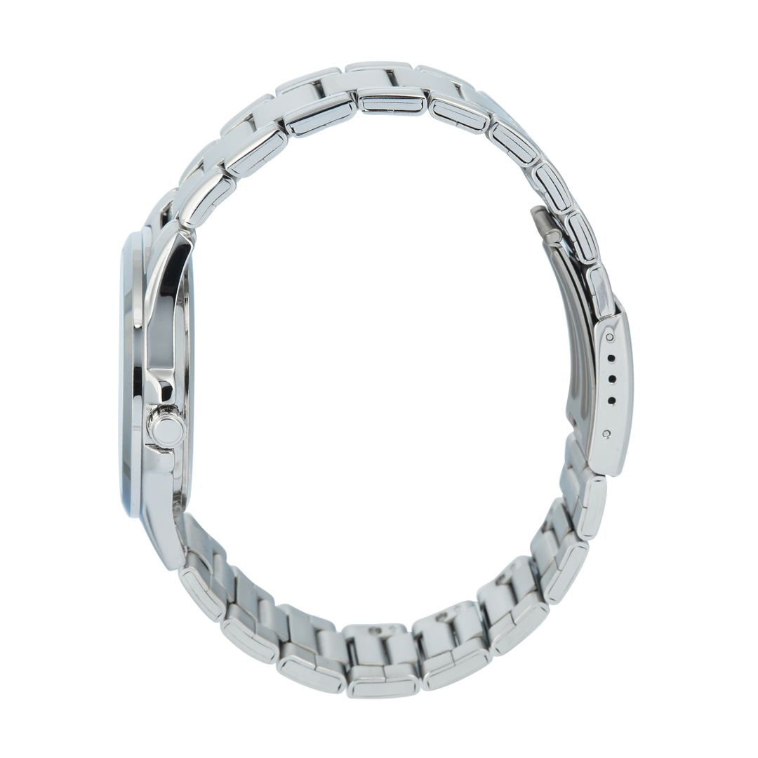 Jam Tangan Casio Standard MTS-115D-2A2 Men Light Blue Dial Stainless Steel Band