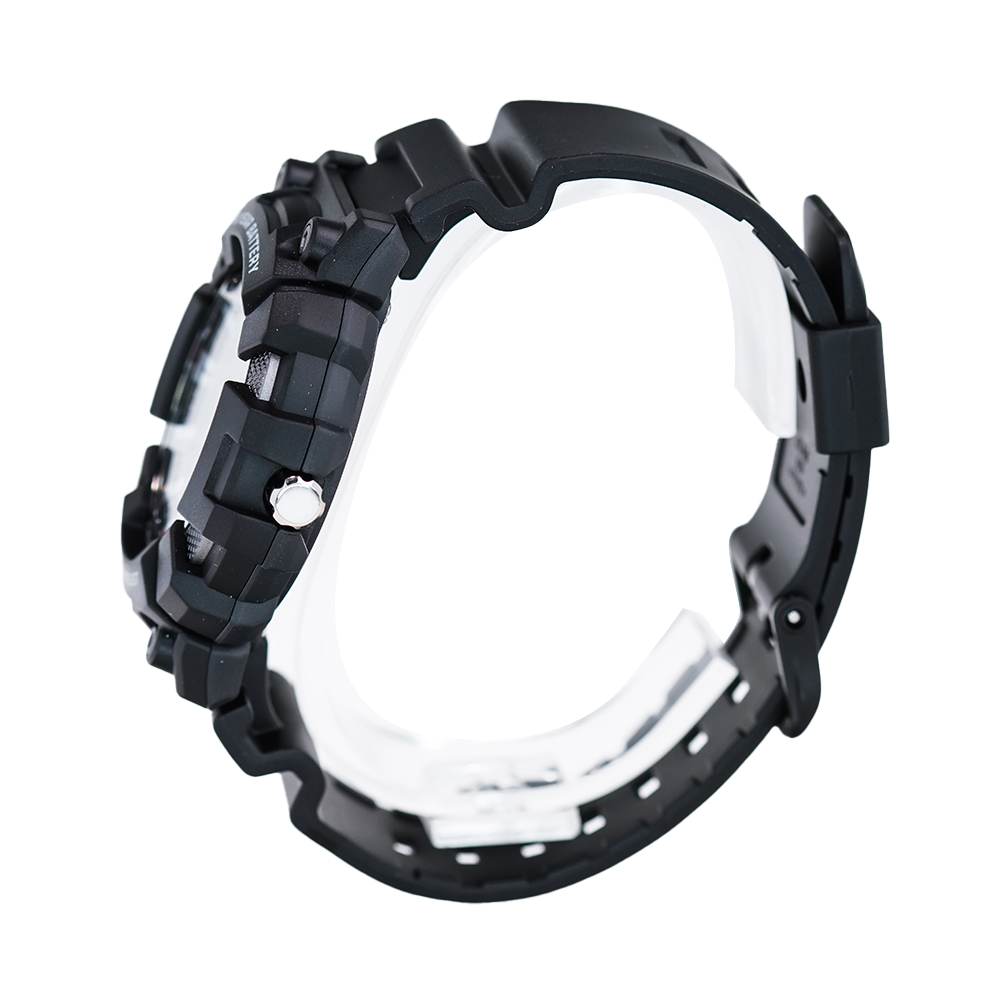 Jam Tangan Casio MW-610H-1A Men Black Dial Black Resin Band