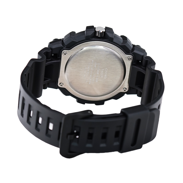 Jam Tangan Casio MW-610H-1A Men Black Dial Black Resin Band