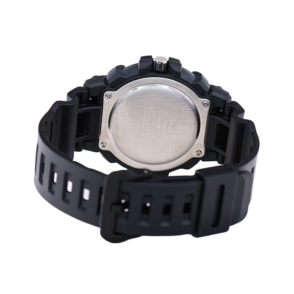 Jam Tangan Casio General MW-610H-4A Men Red Dial Black Resin Band