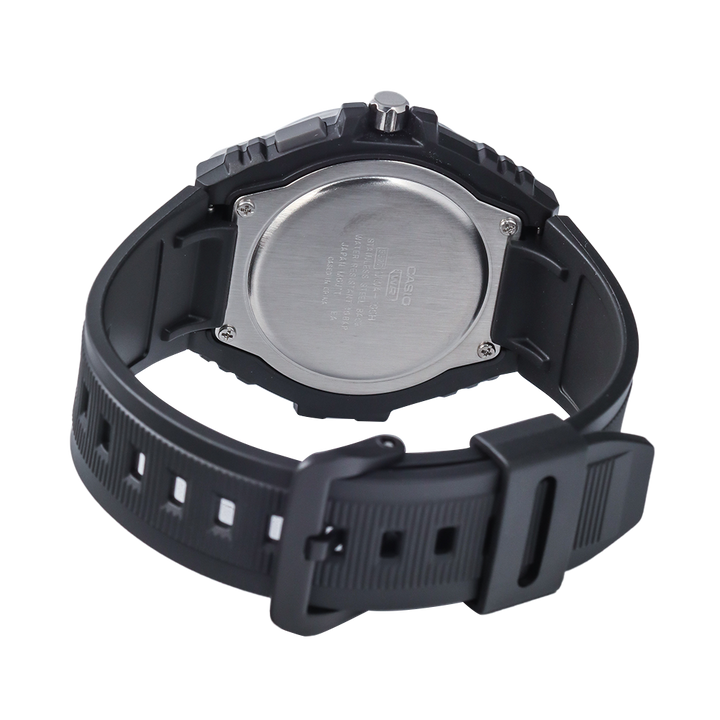 Jam Tangan Casio MWA-100H-2A Blue Dial Black Resin Band