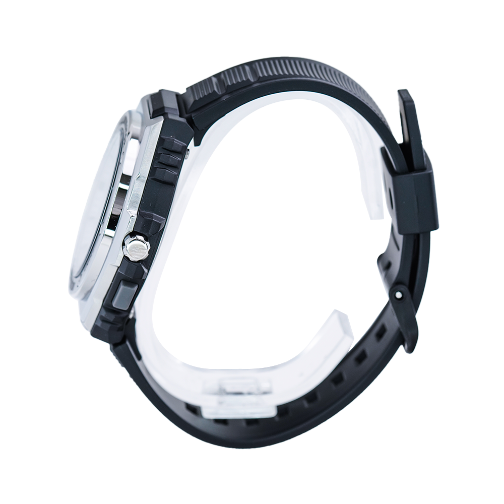 Jam Tangan Casio MWA-100H-7A White Dial Black Resin Band