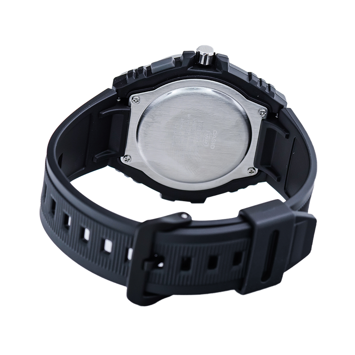 Jam Tangan Casio MWA-100H-7A White Dial Black Resin Band