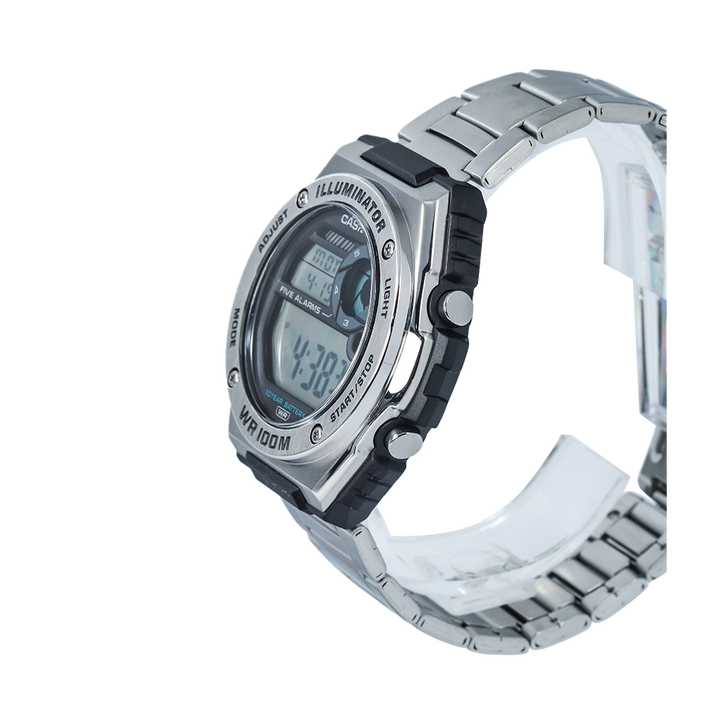 Jam Tangan Casio MWD-100HD-1A Men Illumination Digital Dial Stainless Steel Band