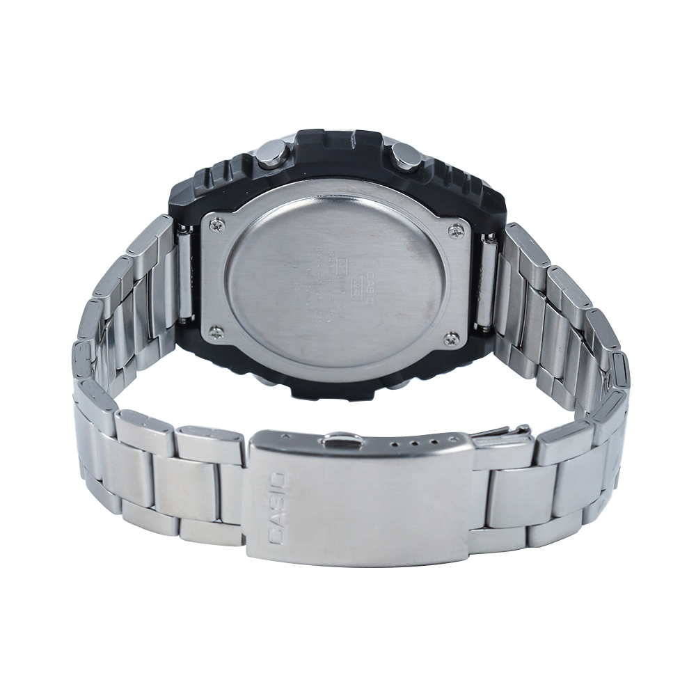 Jam Tangan Casio MWD-100HD-1A Men Illumination Digital Dial Stainless Steel Band