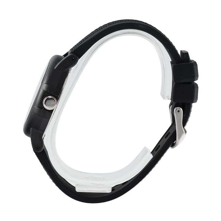 Jam Tangan NAUTICA Es Pujols NAPEPS106 Men Black Dial Black Rubber Strap