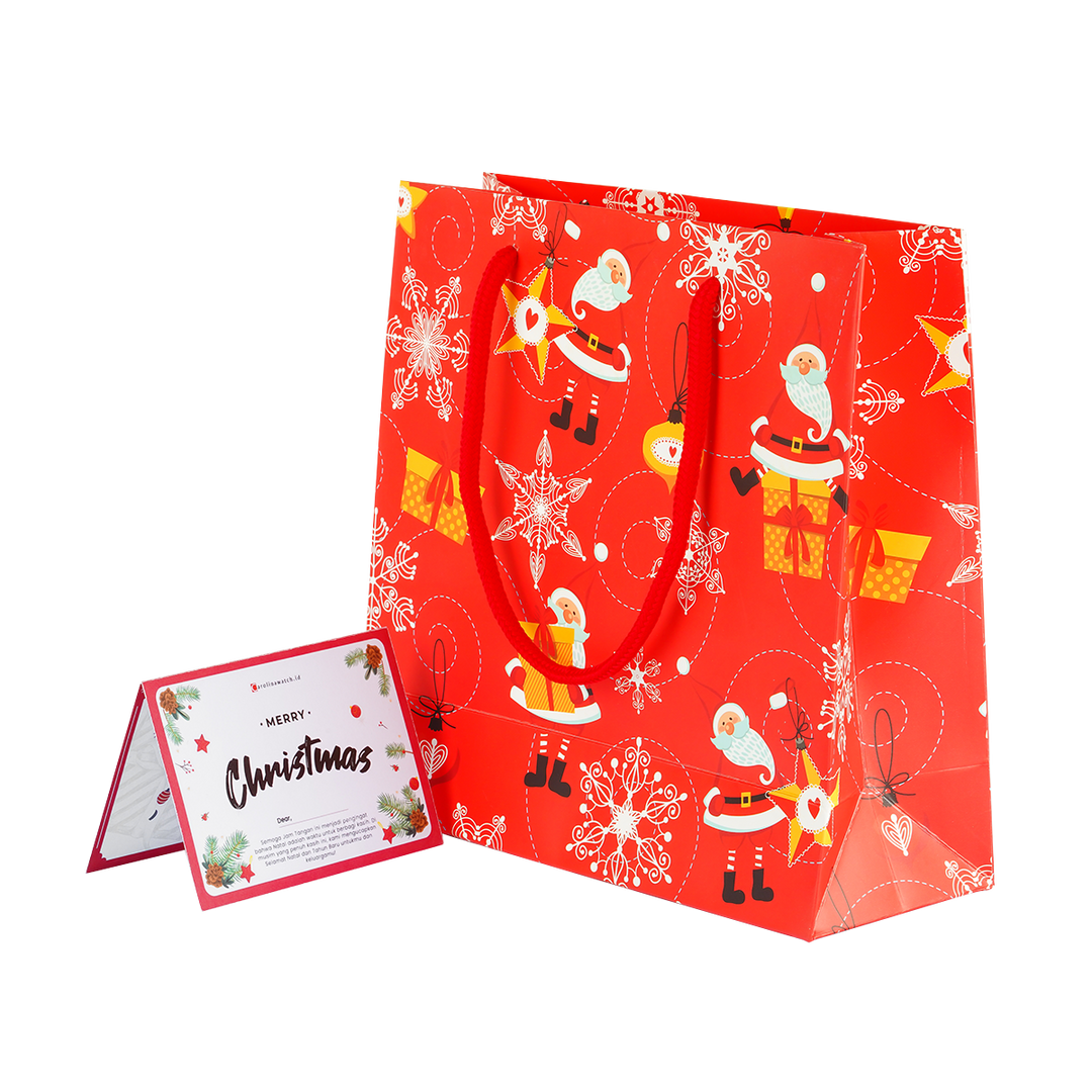 Gift Paper Bag Carolina Limited Edition - Red Christmas
