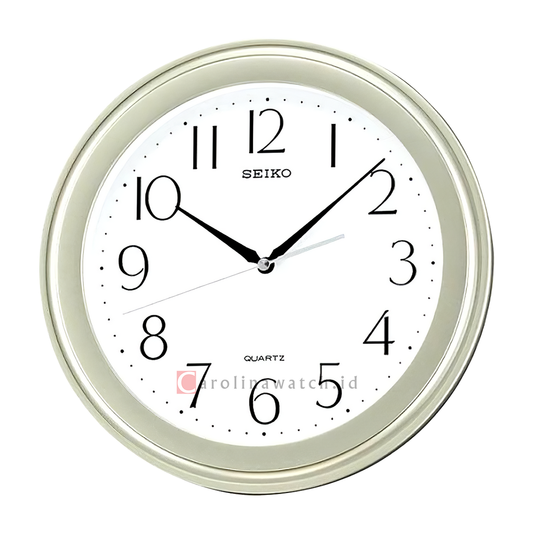 Jam Tangan SEIKO Analog QXA576M Metalic Green Color White Dial Wall Clock