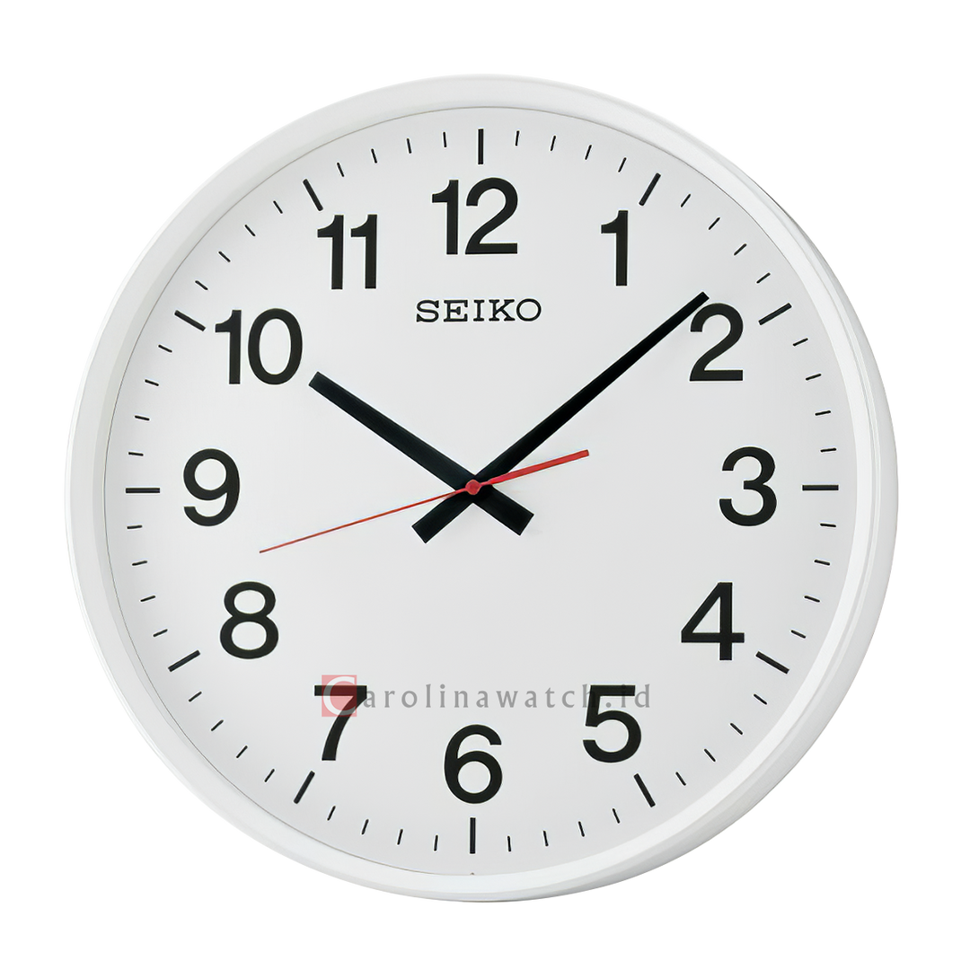 Jam Dinding SEIKO Analog QXA700W Quite Sweep Mat White Case White Dial Wall Clock