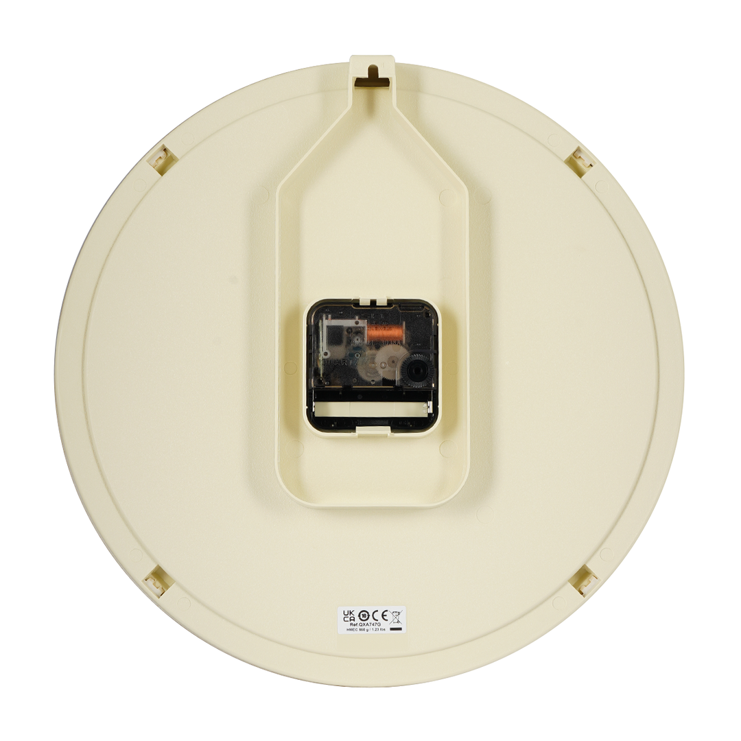 Jam Dinding SEIKO Analog QXA747G  Gold Plastic Case Champagne Dial Wall Clock