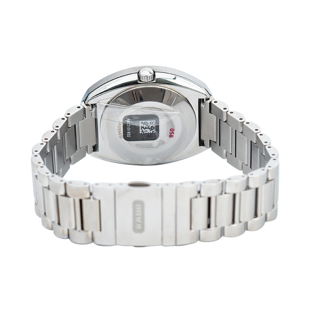 Jam Tangan Rado Original R12408654 Men Brown Dial Stainless Steel Strap