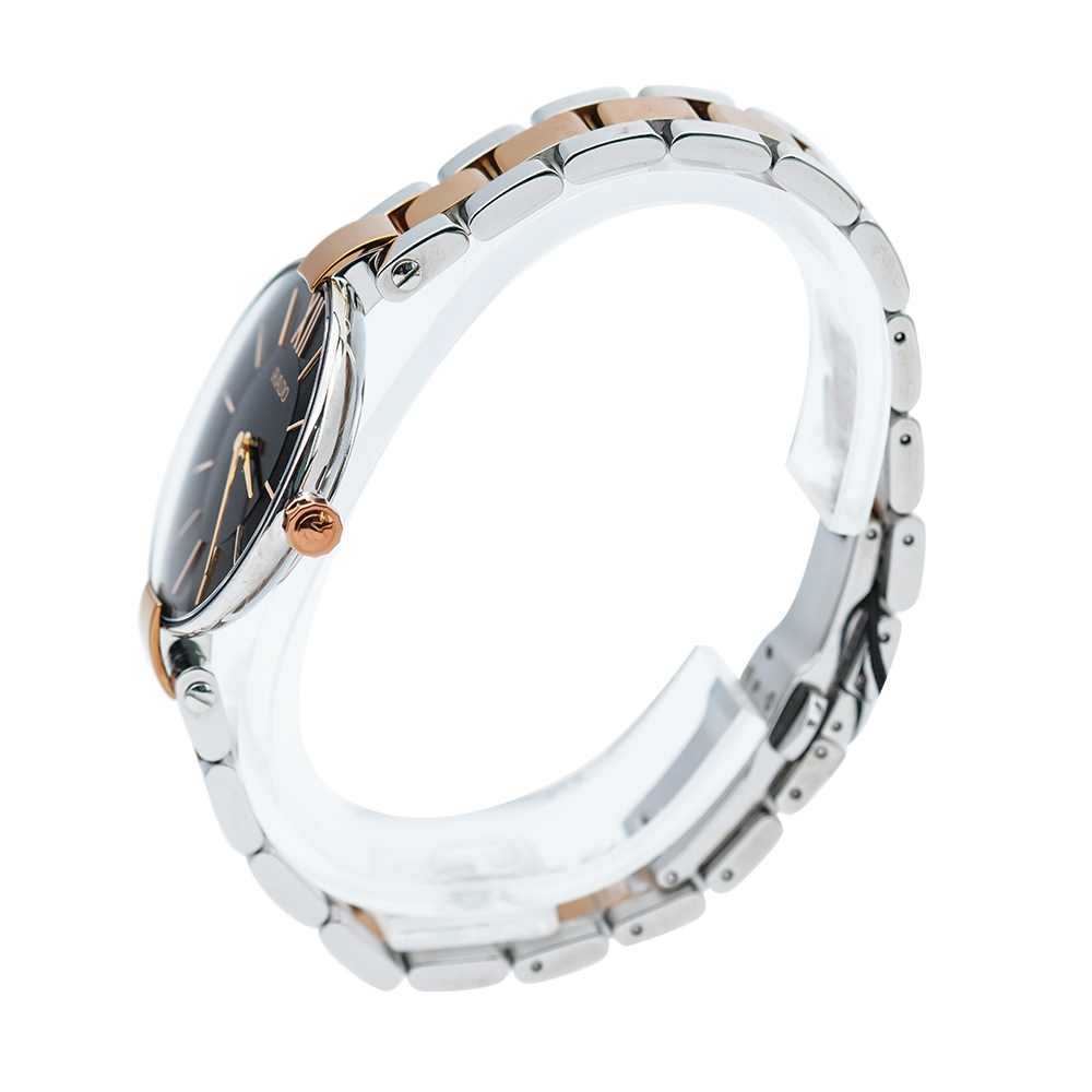 Jam Tangan Rado Coupole R22850163 Women Black Dial Dual Tone Stainless Steel Strap